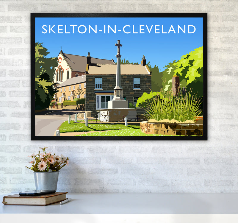 Skelton-in-Cleveland Travel Art Print by Richard O'Neill A1 White Frame