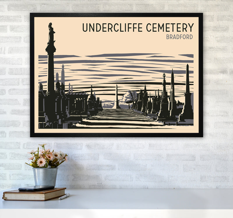 Undercliffe Cemetery copy Travel Art Print by Richard O'Neill A1 White Frame