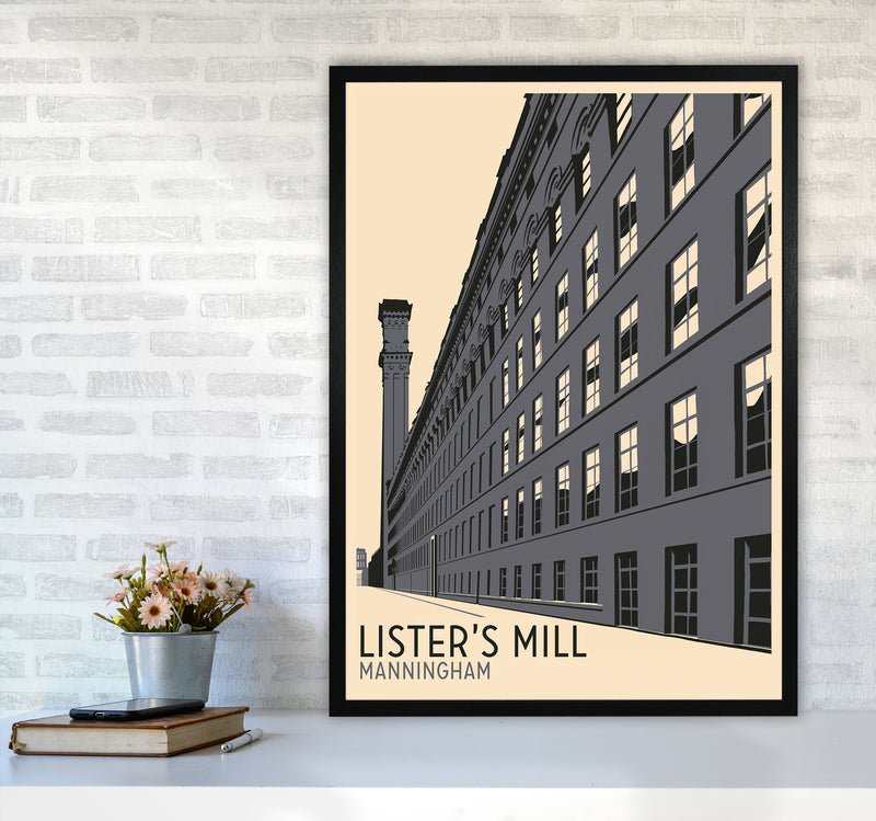 Lister's Mill, Manningham Travel Art Print by Richard O'Neill A1 White Frame