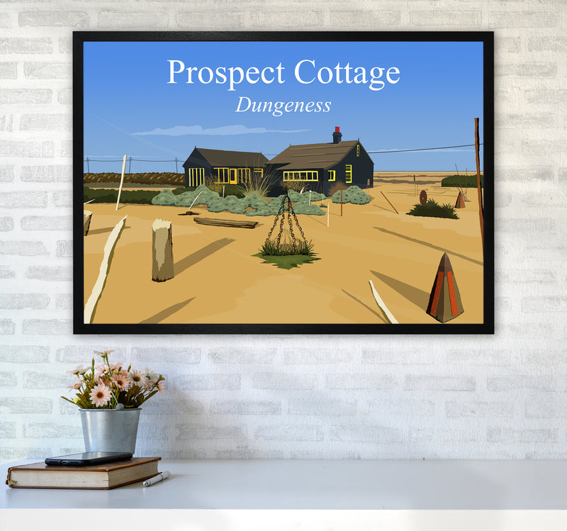 Prospect Cottage Travel Art Print by Richard O'Neill A1 White Frame