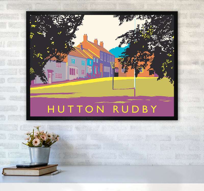 Hutton Rudby Travel Art Print by Richard O'Neill A1 White Frame