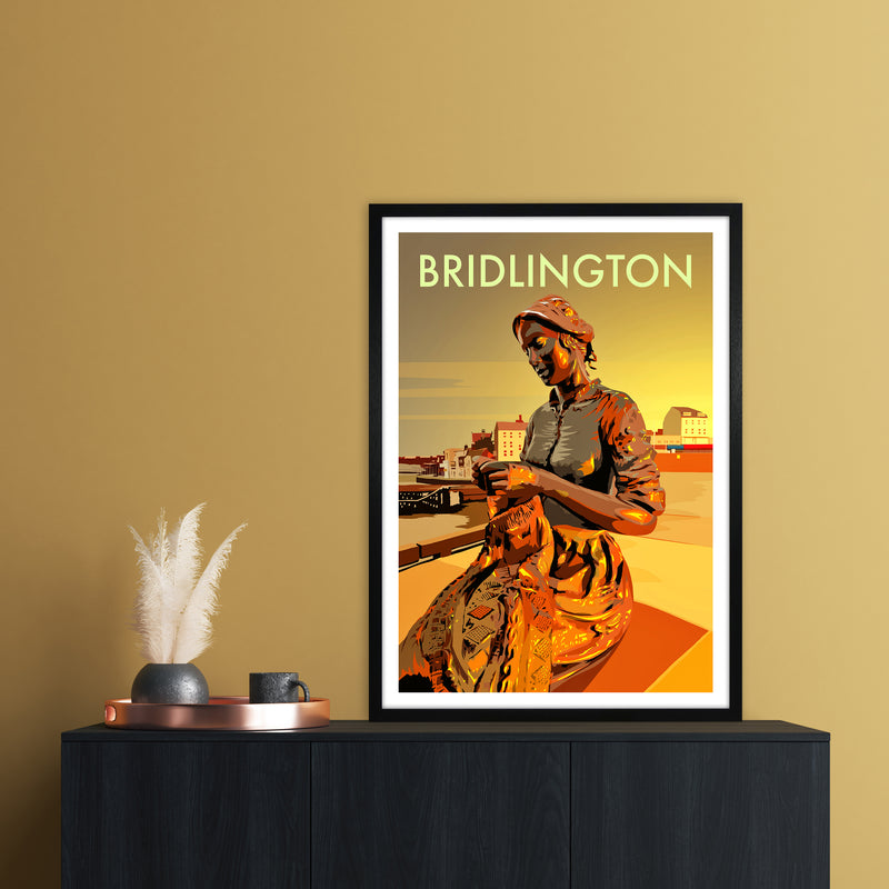 Bridlington 2 Travel Art Print by Richard O'Neill A1 White Frame