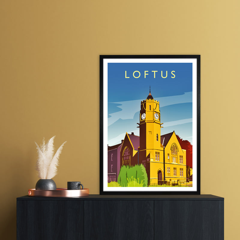 Loftus 2 Portrait Travel Art Print by Richard O'Neill A1 White Frame