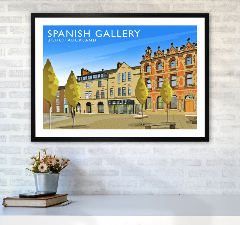 Spanish Gallery Travel Art Print by Richard O'Neill A1 White Frame