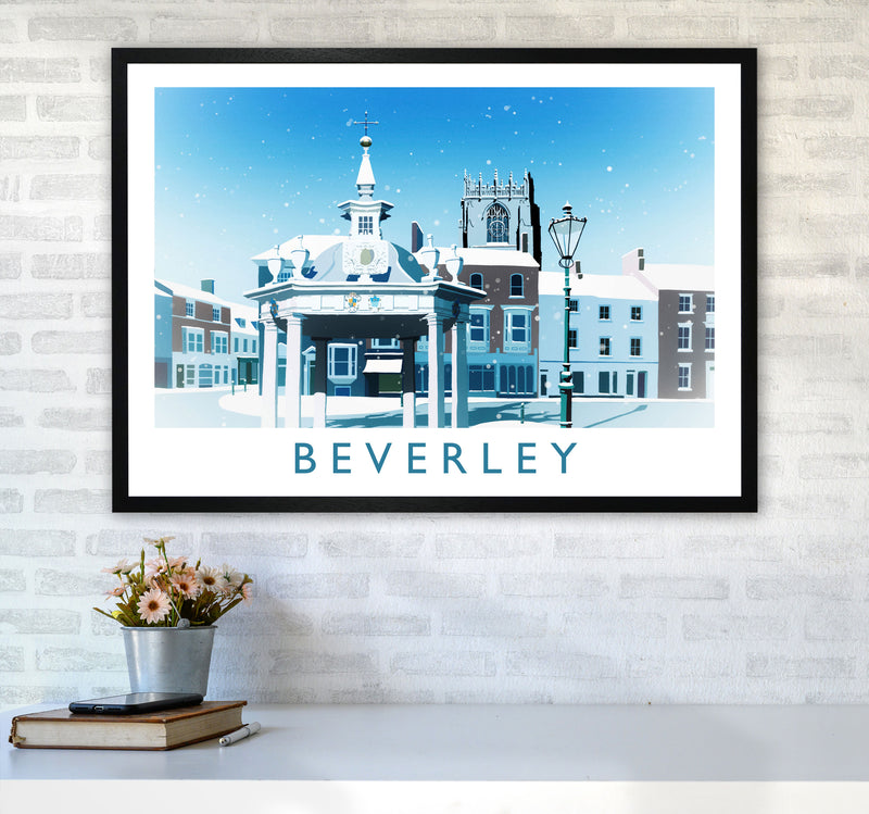 Beverley (Snow) 2 Travel Art Print by Richard O'Neill A1 White Frame