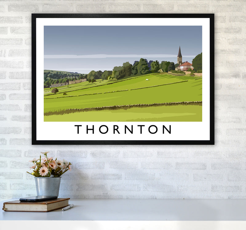 Thornton Travel Art Print by Richard O'Neill A1 White Frame