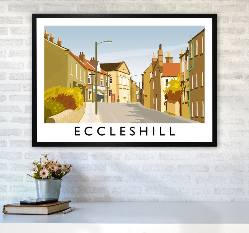 Eccleshill Travel Art Print by Richard O'Neill A1 White Frame