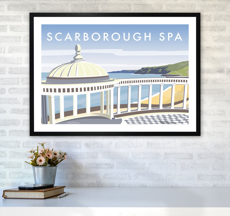Scarborough Spa Travel Art Print by Richard O'Neill A1 White Frame