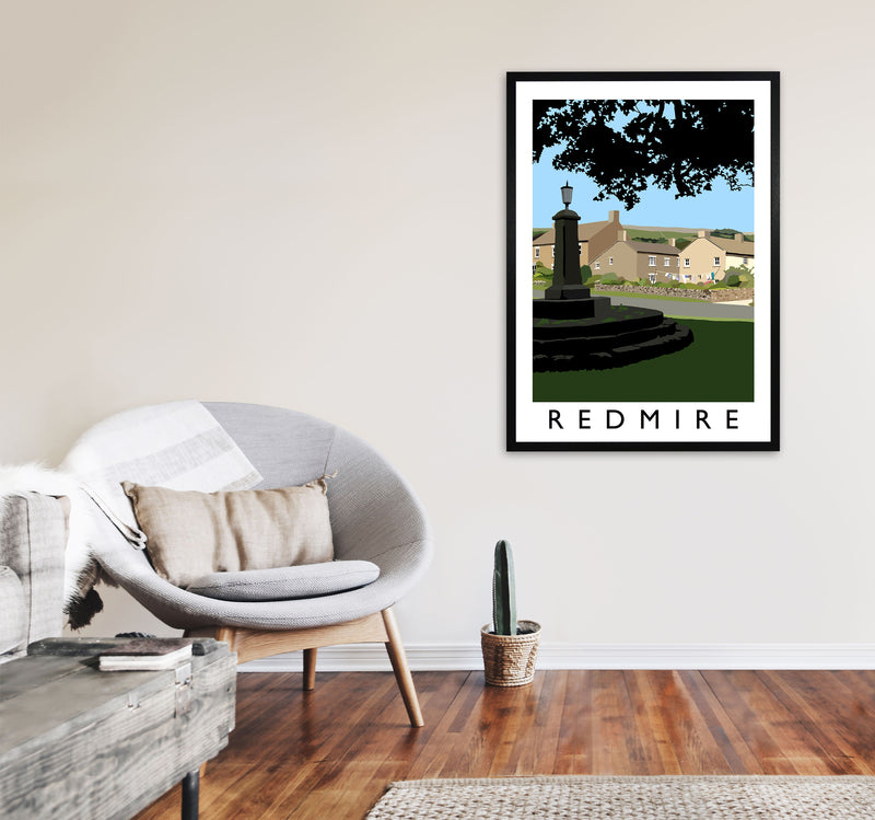 Redmire Art Print by Richard O'Neill A1 White Frame