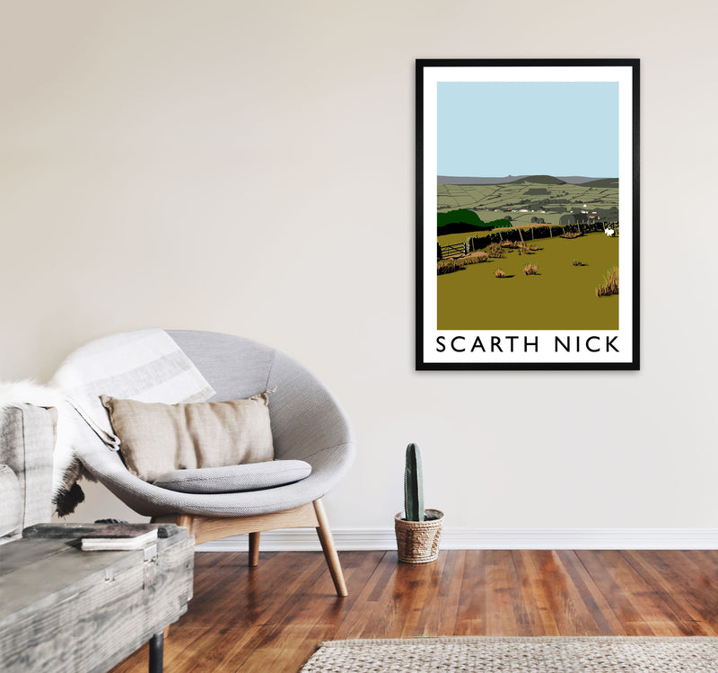 Scarth Nick Art Print by Richard O'Neill A1 White Frame