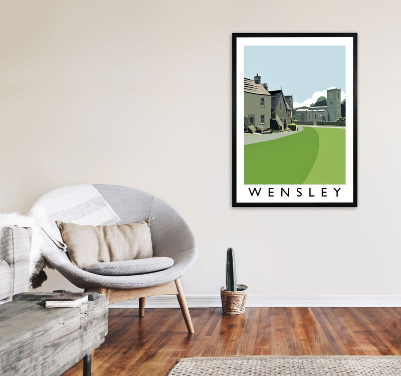 Wensley Art Print by Richard O'Neill A1 White Frame