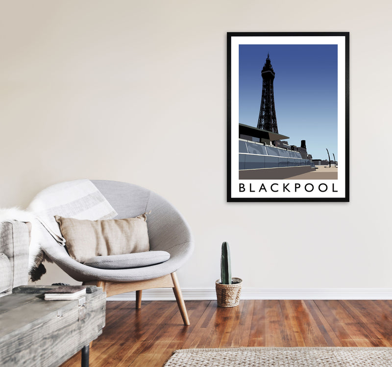 Blackpool by Richard O'Neill A1 White Frame
