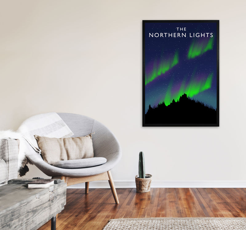 The Northen Lights by Richard O'Neill A1 White Frame