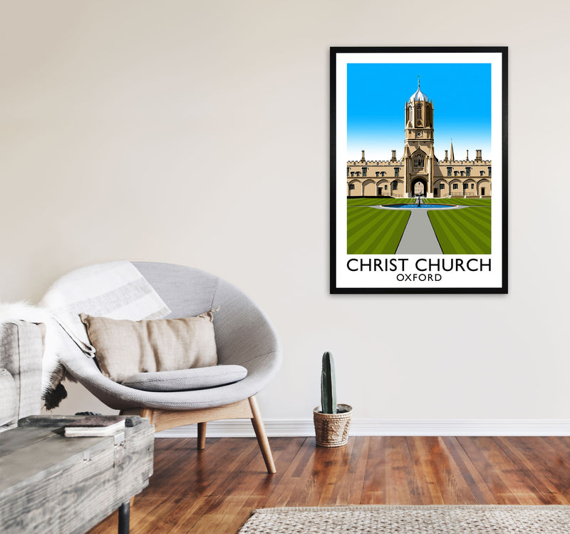 Christ Church Oxford by Richard O'Neill A1 White Frame