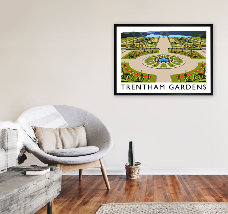 Trentham Gardens by Richard O'Neill A1 White Frame