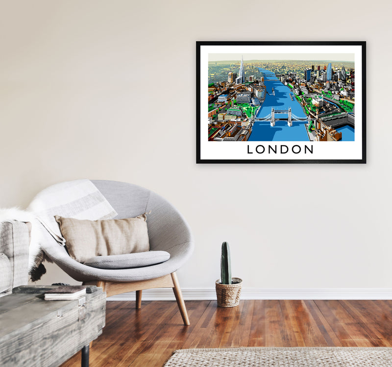 London by Richard O'Neill A1 White Frame