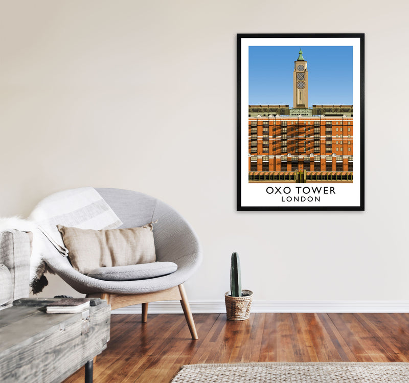 Oxo Tower by Richard O'Neill A1 White Frame