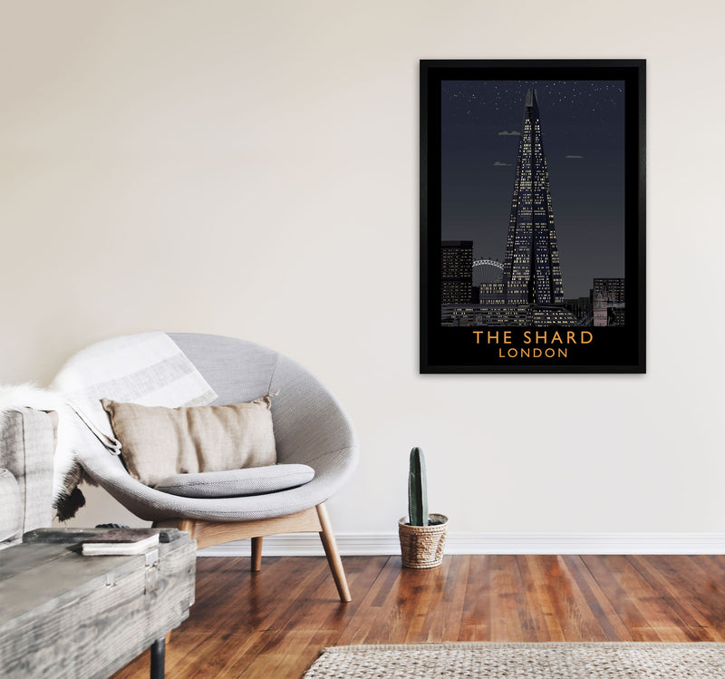 The Shard by Richard O'Neill A1 White Frame