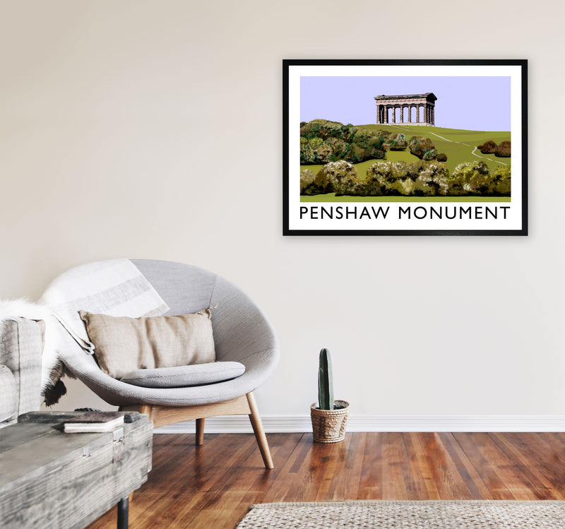 Penshaw Monument by Richard O'Neill A1 White Frame