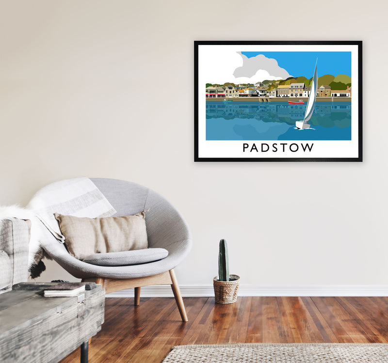 Padstow by Richard O'Neill A1 White Frame