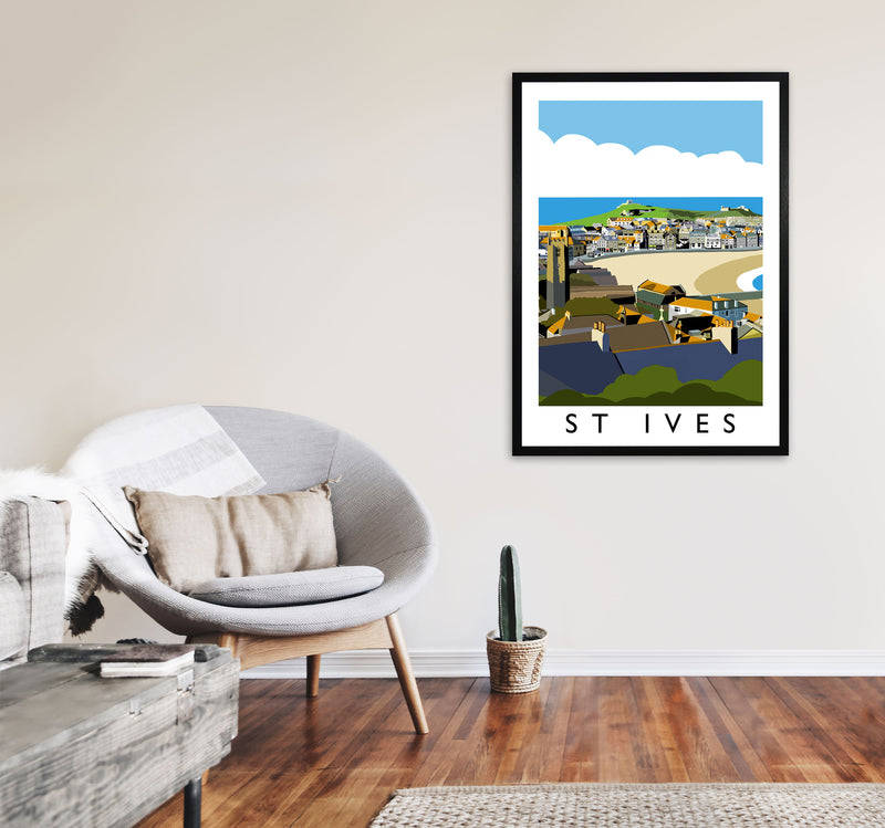 St Ives by Richard O'Neill A1 White Frame