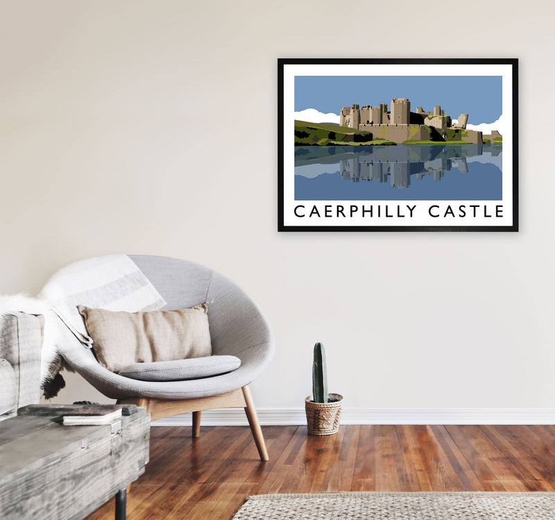 Caerphilly Castle by Richard O'Neill A1 White Frame