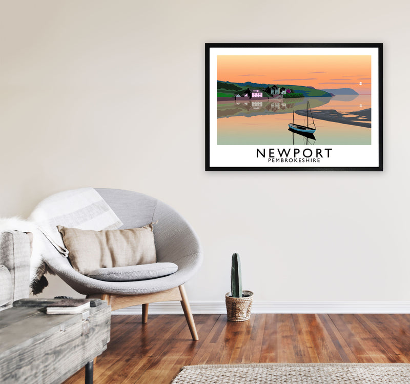 Newport by Richard O'Neill A1 White Frame