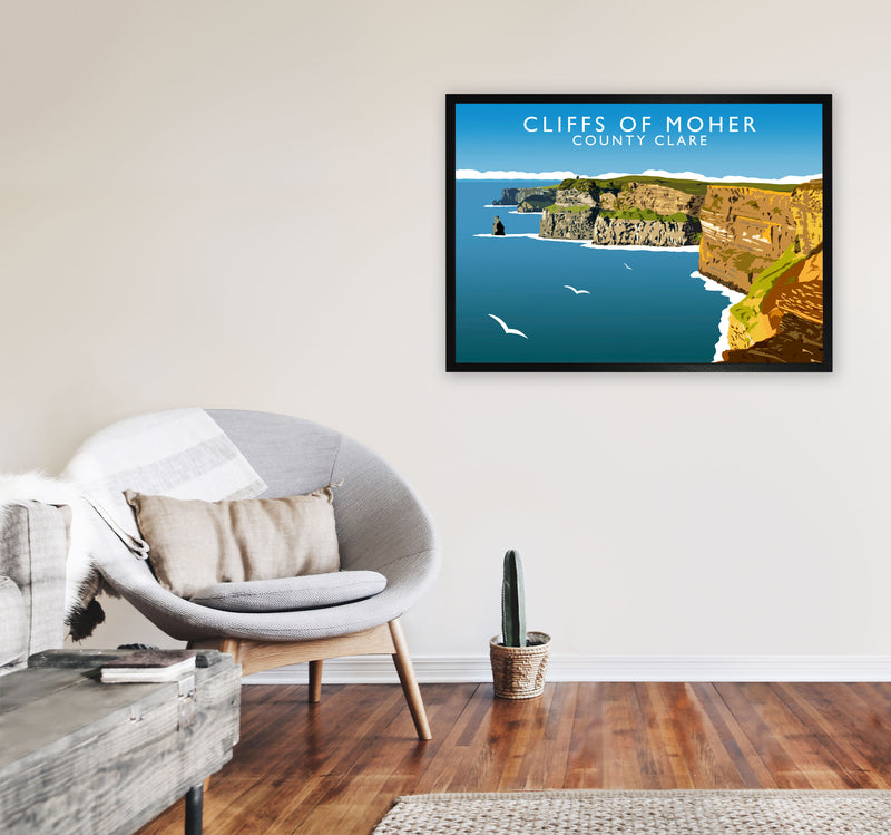 Cliffs Of Moher by Richard O'Neill A1 White Frame