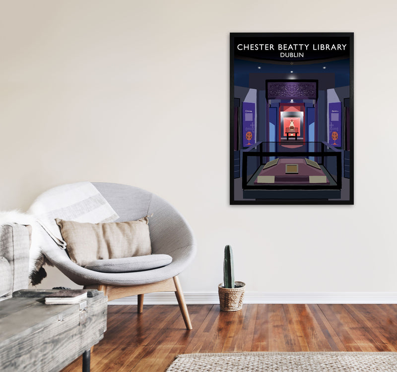 Chester Beatty Library by Richard O'Neill A1 White Frame