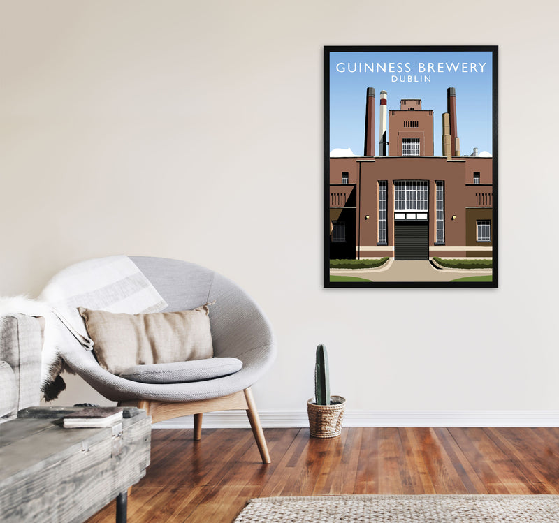 Guinness Brewery by Richard O'Neill A1 White Frame