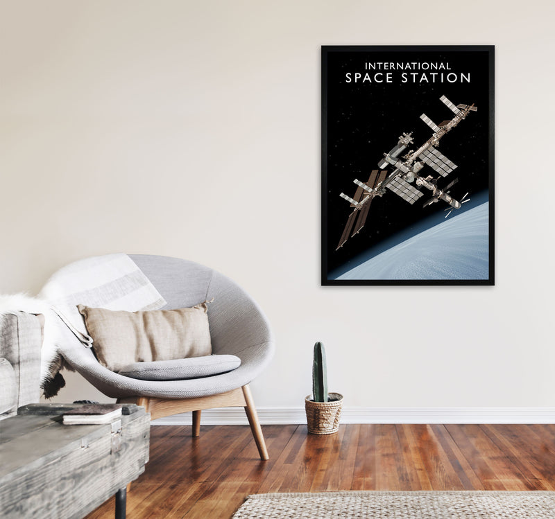 International Space Station by Richard O'Neill A1 White Frame