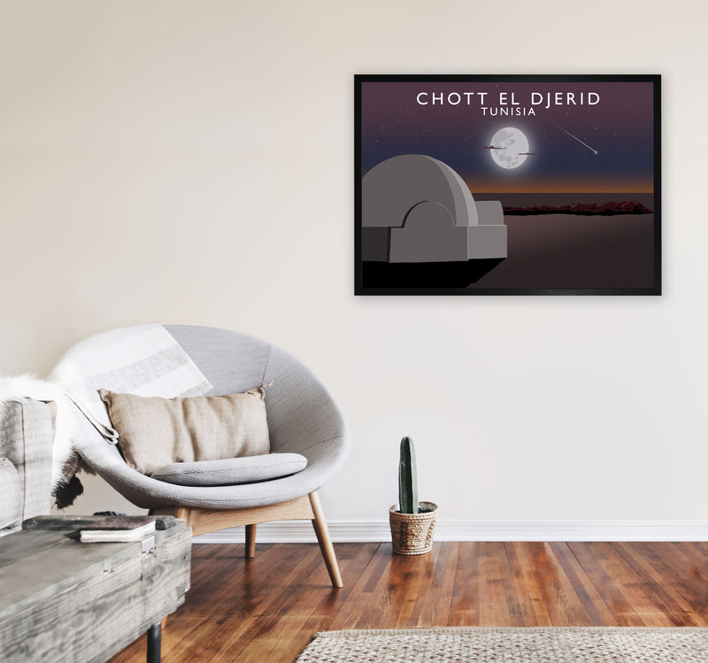 Chott El Djerid (Landscape) by Richard O'Neill A1 White Frame