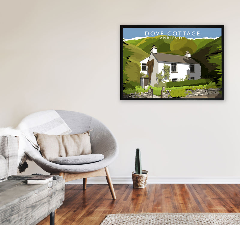 Dove Cottage (Landscape) by Richard O'Neill A1 White Frame