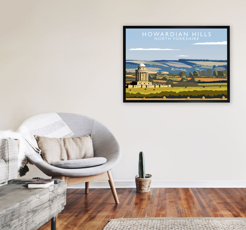 Howardian Hills (Landscape) by Richard O'Neill Yorkshire Art Print Poster A1 White Frame