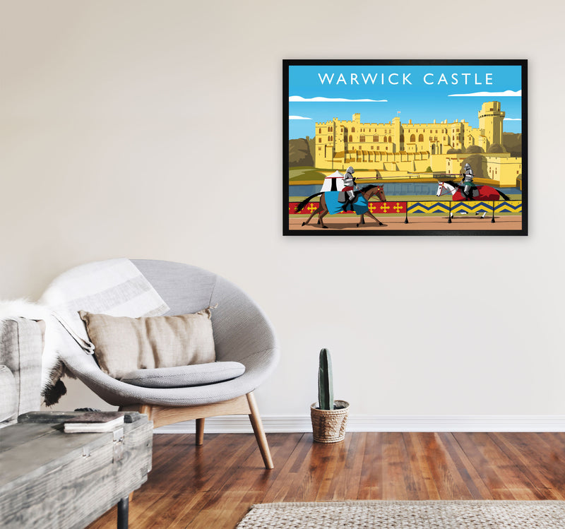 Warwick Castle by Richard O'Neill A1 White Frame