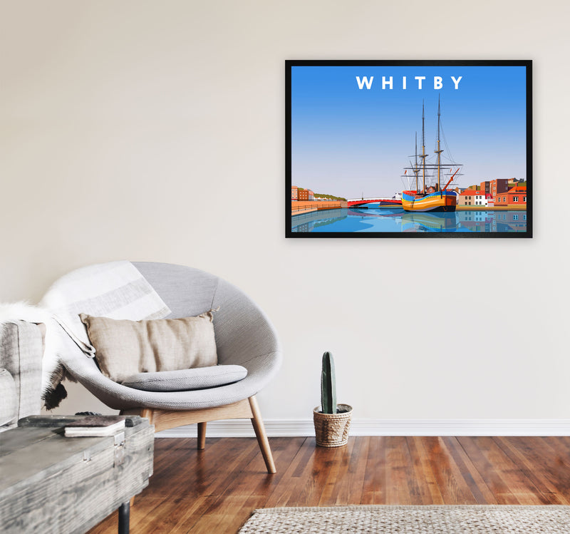 Whitby3 by Richard O'Neill A1 White Frame