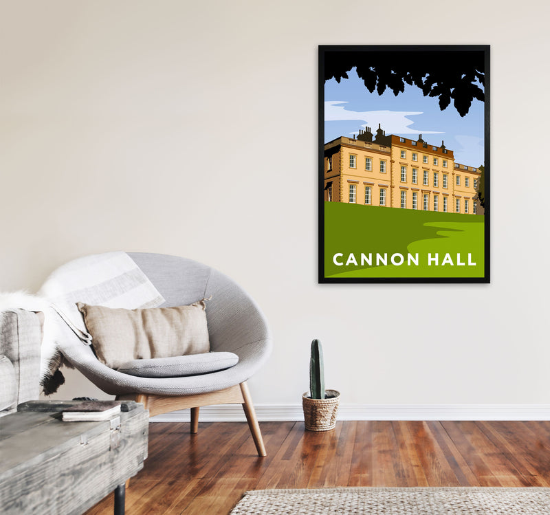 Cannon Hall Portrait by Richard O'Neill A1 White Frame