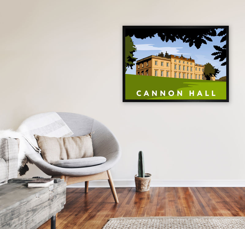 Cannon Hall by Richard O'Neill A1 White Frame