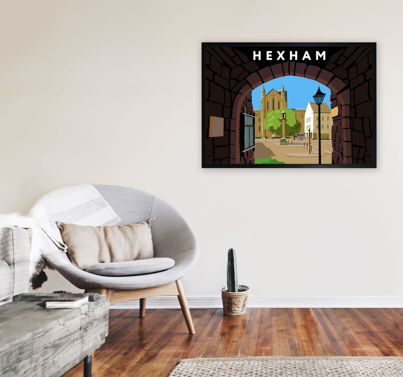 Hexham by Richard O'Neill A1 White Frame