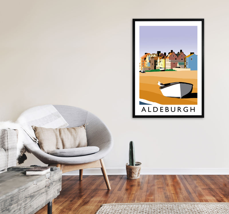 Aldeburgh Art Print by Richard O'Neill A1 White Frame