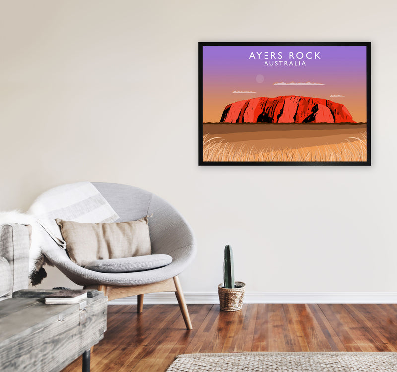 Ayers Rock by Richard O'Neill A1 White Frame