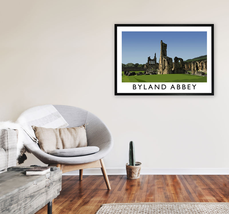 Byland Abbey by Richard O'Neill A1 White Frame