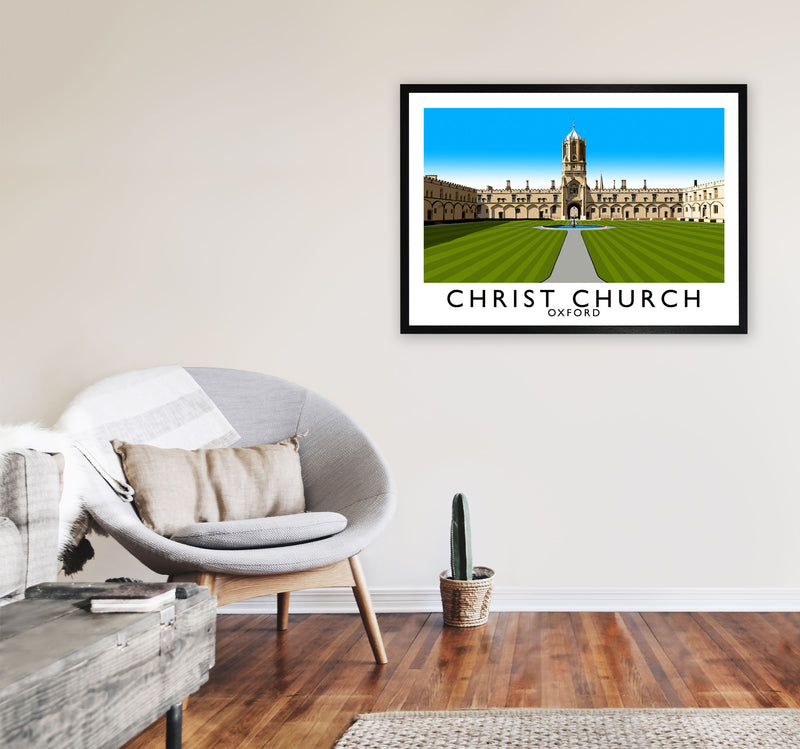Christ Church Oxford 3 by Richard O'Neill A1 White Frame