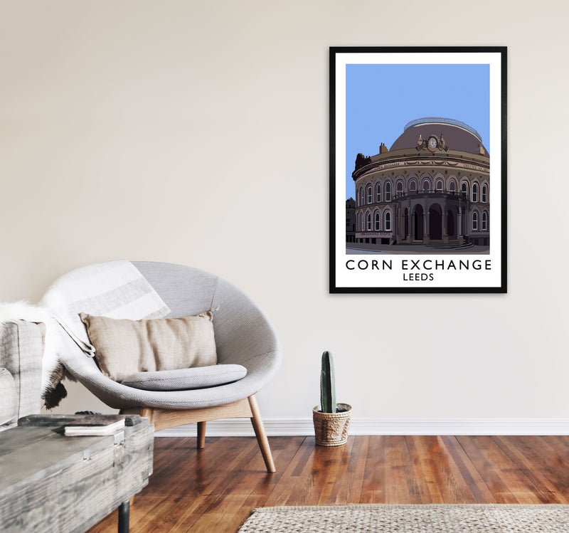 Corn Exchange Portrait by Richard O'Neill A1 White Frame