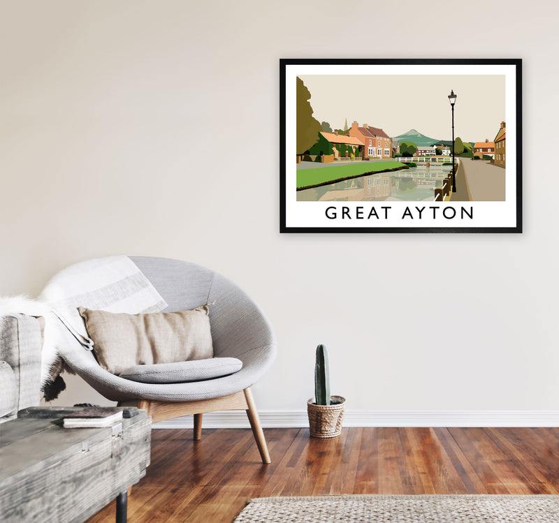 Great Ayton by Richard O'Neill A1 White Frame