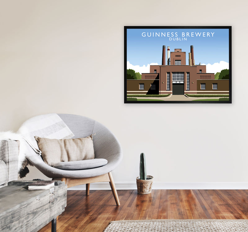 Guinness Brewery1 by Richard O'Neill A1 White Frame