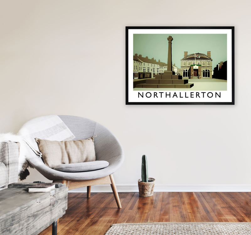 Northallerton Framed Digital Art Print by Richard O'Neill A1 White Frame