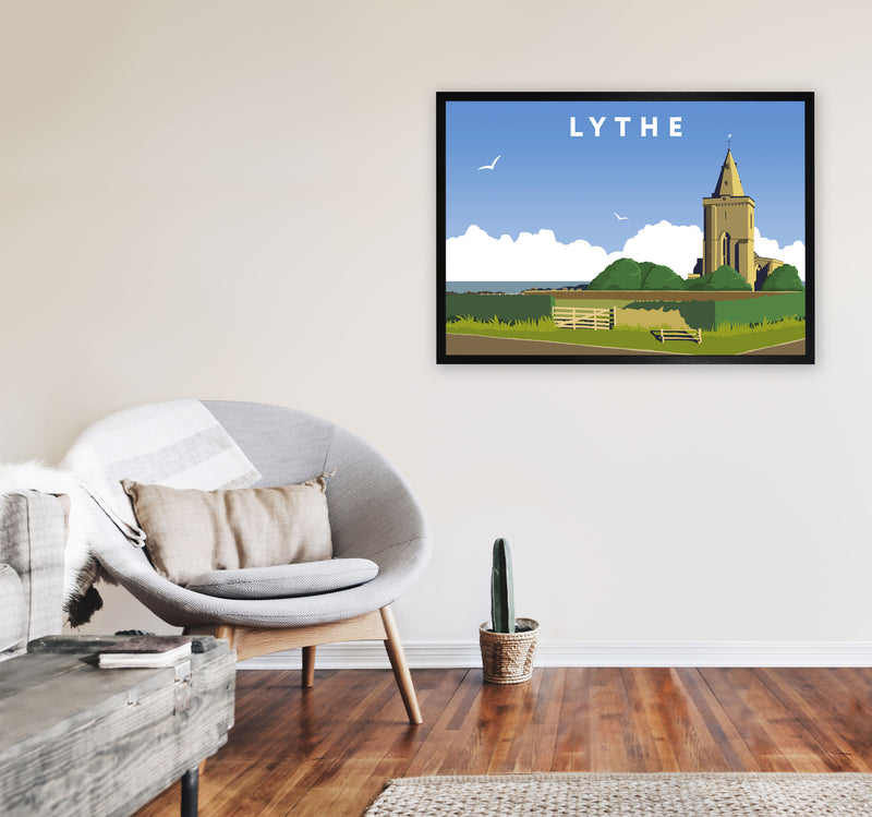 Lythe Framed Digital Art Print by Richard O'Neill A1 White Frame