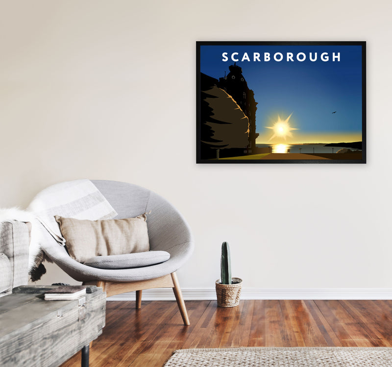 Scarborough Sunrise by Richard O'Neill A1 White Frame