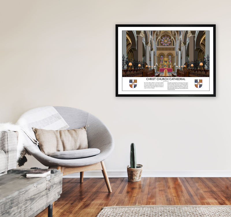 Christ Church Cathedral  by Richard O'Neill A1 White Frame